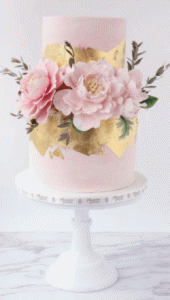 metallic-wedding-cake-trend-2018